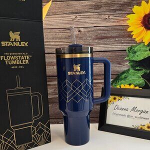 NIGHTFALL GLOSS DECO w/Unboxing Photos - Stanley 40oz Quencher Tumbler 🩵🩵🌻